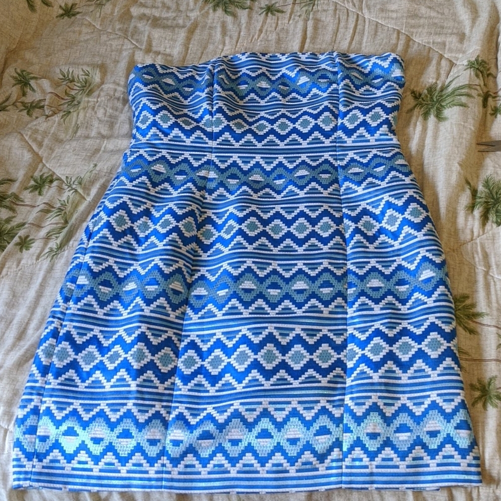 Belle Badgley Mischka Strapless Dress